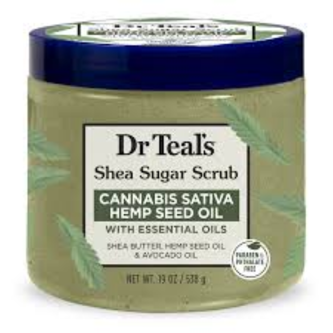 DR TEALS SUGAR SCRUB HEMP SEED OIL 538G
